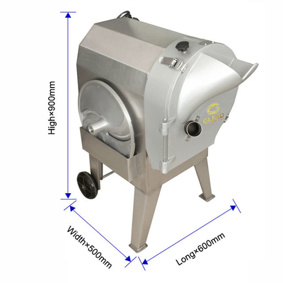 Cortador de vegetales profesional de acero inoxidable con potencia de 1,5 kW para la capacidad de corte de grado comercial