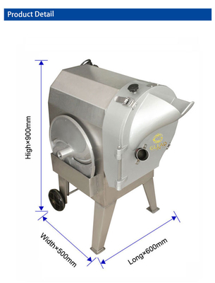 Cortador de vegetales profesional de acero inoxidable con potencia de 1,5 kW para la capacidad de corte de grado comercial