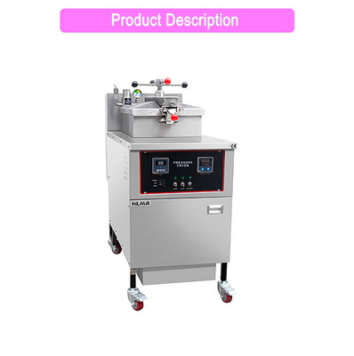 Hoteles Comerciales Electro Termal Fritería de Pollo Con Filtro de Aceite 13.5 Kw Potencia 25L Capacidad Para Hoteles Y