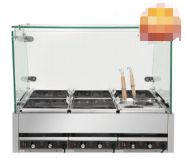 Cocina eléctrica Kanto de acero inoxidable con estructura resistente para hervir verduras