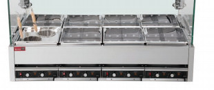 Cocina eléctrica Kanto de acero inoxidable con estructura resistente para hervir verduras