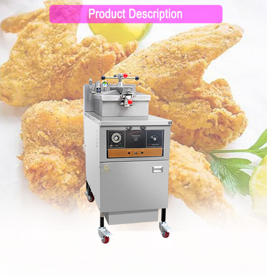 Máquina de pollo frito de 25 litros con filtro de aceite y panel mecánico