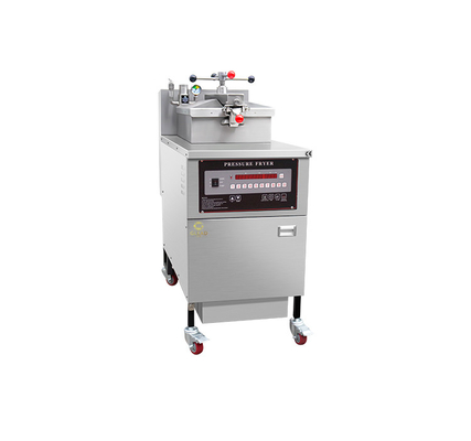 Máquina de pollo frito de 25 litros con filtro de aceite y panel mecánico