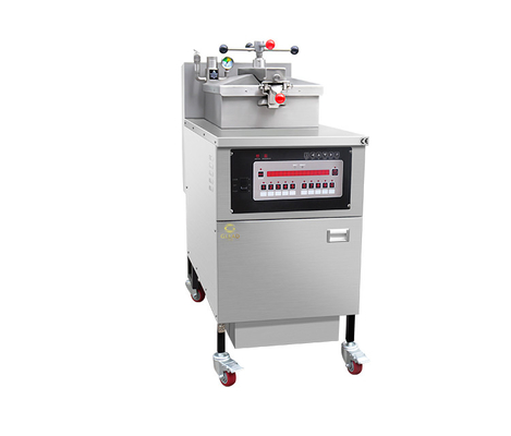 Máquina de pollo frito de 25 litros con filtro de aceite y panel mecánico