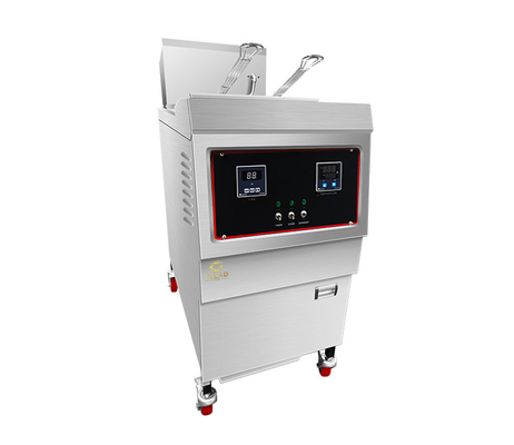 Máquina de pollo frito de 25 litros con filtro de aceite y panel mecánico