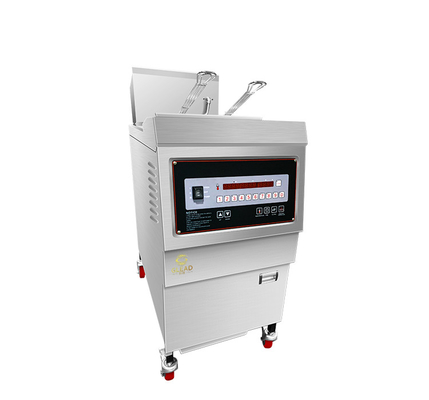 Máquina de pollo frito de 25 litros con filtro de aceite y panel mecánico