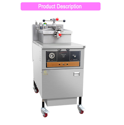 Máquina de pollo frito de 25 litros con filtro de aceite y panel mecánico