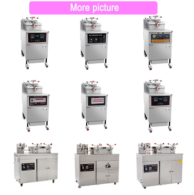 Máquina de pollo frito de 25 litros con filtro de aceite y panel mecánico