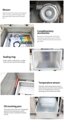 Potencia LGP/NG Gas 30L Capacidad de doble uso Panel mecánico Estufas de hotel