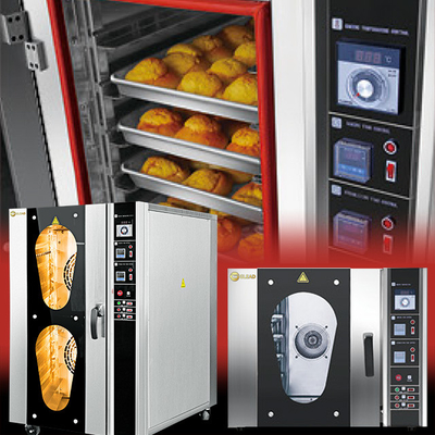 Horno de horneado comercial de alta capacidad Sistema de temperatura automático y horno de convección de gran capacidad