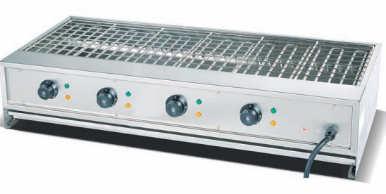 Horno de barbacoa sin humo con electricidad o gas con diseño y tecnología