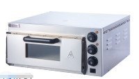 Fácil de limpiar horno de horneado comercial de 1 capa y 1 bandeja diseño interior sencillo horno de pizza familiar
