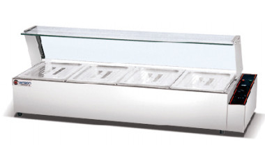 Equipo de cocina comercial Tecnología avanzada 1.5KW Electric Bain Marie con 3 tanques