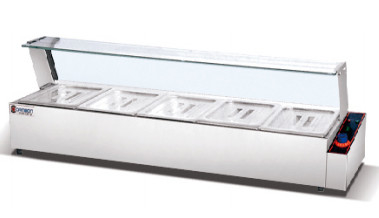 Equipo de cocina comercial Tecnología avanzada 1.5KW Electric Bain Marie con 3 tanques