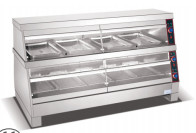 1Vitrina de calentamiento de.8KW para mejorar la satisfacción y retención del cliente