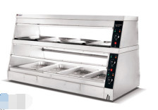 Selección conveniente de alimentos con vitrina de calentamiento 800*480*635 mm N.W 40Kg Vitrina de calentamiento
