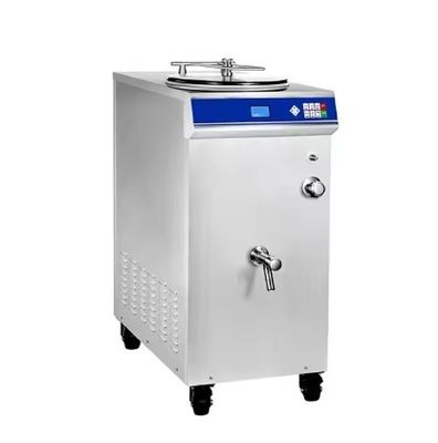 Máquina de helados de acero inoxidable comercial con ruedas