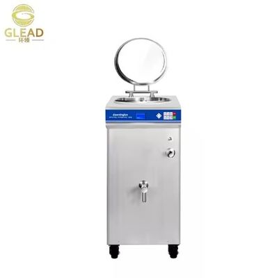 Máquina de helados de acero inoxidable comercial con ruedas