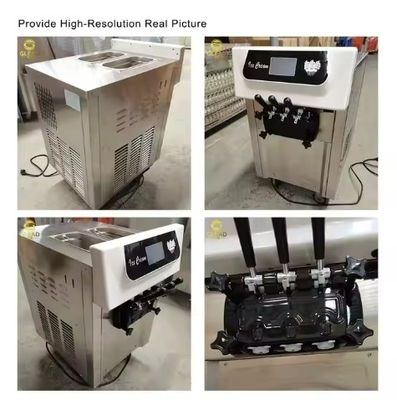 Equipo profesional de hoteles comerciales para helados blandos con compresor de preenfriamiento independiente