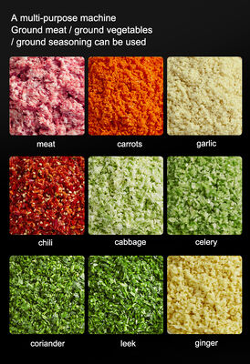 Cortador de cuencos emulsionante de carne comercial de alta velocidad/mezclador picador de relleno de salchichas de albóndigas/máquina cortadora de cuencos de verduras y carne