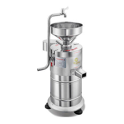 Máquina de leche de soja de acero inoxidable de 35 kg/h, trituradora automática de soja separada de escoria para uso comercial
