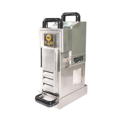 Freidora eléctrica comercial. Sistema de filtración de aceite incorporado. Freidora pesada para restaurantes de comida rápida.