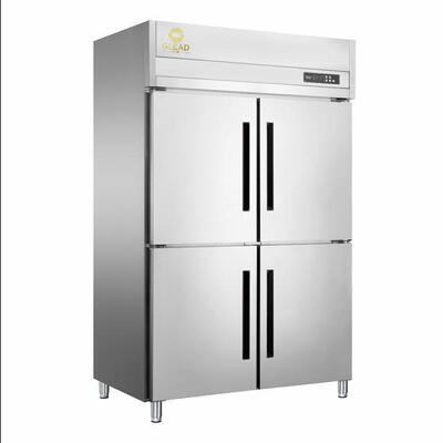 1600L de acero inoxidable 4 puertas vertical refrigerador comercial armario de enfriador vertical refrigerador de 0 a 10 grados refrigerador de cocina comercial refrigerador para restaurante cantina panadería hotel almacenamiento de alimentos