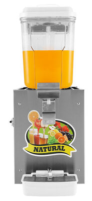 Dispensador de jugo frío de tanque único comercial Dispensador de bebidas refrigeradas de acero inoxidable de 12L para hoteles Buffet Cafetería Restaurante