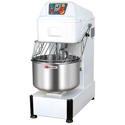 Máquina de mezcla de harina de doble velocidad de doble velocidad de trabajo pesado con cubierta protectora para panadería pizzería procesamiento de alimentos