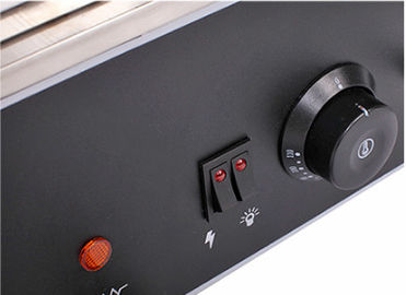 El vapor eléctrico de la exhibición de la comida del gabinete del vapor del vapor del bollo inoxidable roba color gris