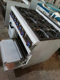 Cocina industrial que cocina la estufa de gas libre de la hornilla del equipo 6 con el horno