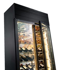 Refrigerador horizontal del vino del sistema de enfriamiento de la fan del refrigerador del compresor del refrigerador de la botella de vino