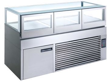 Gabinete de exhibición refrigerado industrial de ángulo recto de la torta del equipo de refrigeración