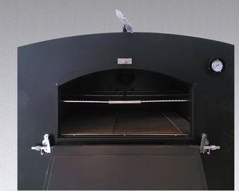 Horno de pizza de leña de cocina comercial con equipo de horneado de gas medio