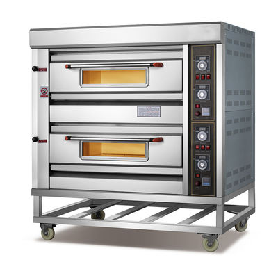 equipo comercial de la hornada de la pizza del horno eléctrico de la panadería 0.1KW para la fabricación de la torta