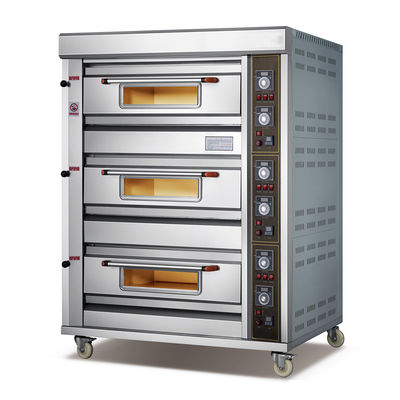equipo comercial de la hornada de la pizza del horno eléctrico de la panadería 0.1KW para la fabricación de la torta